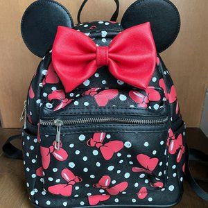 NEW/UNUSED Disney+ Exclusive Red Bow Mini Mouse Backpack
